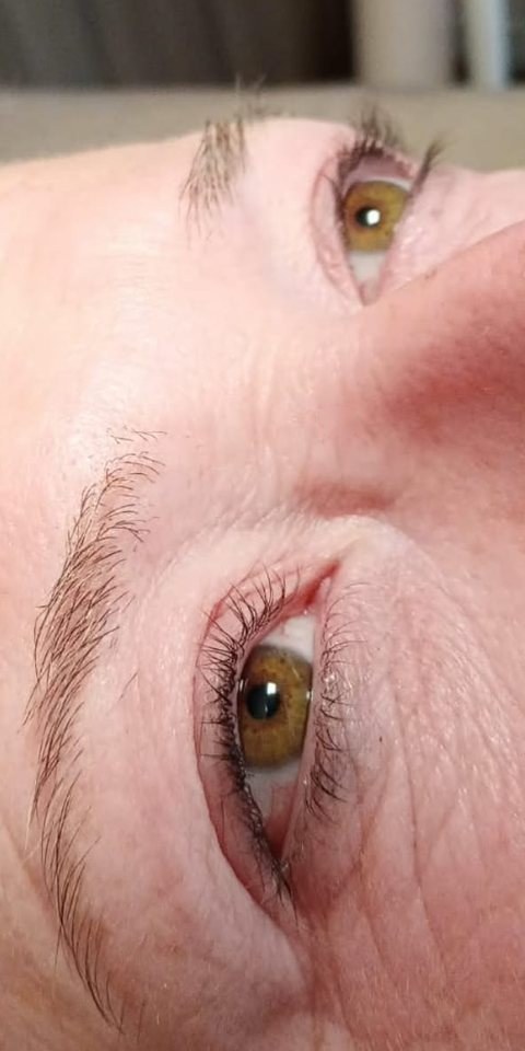 Before: client&rsquo;s natural lashes before a Korean Lash Lift & Tint, Homeward Halo, Radcliffe
